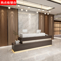 Front desk Modern simple company large reception desk High-end sales department Beauty salon Bar counter cashier counter customization