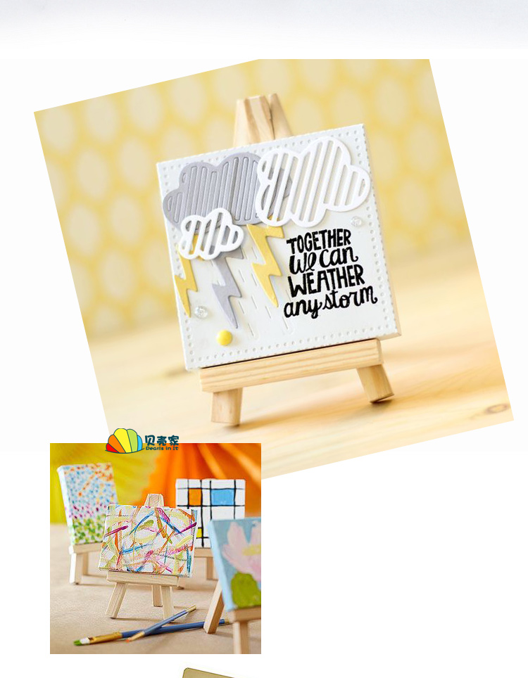 Mini Easel Log Chân máy Ảnh minh họa Khung pha Khung tranh kỹ thuật số Dầu vẽ mẫu giáo - Kính kính râm cận