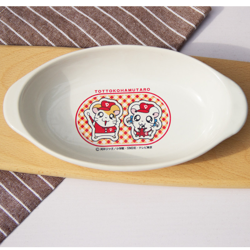 Beauty porcelain Japanese Hamutaro binaural bowl Noodle bowl Vegetable bowl Household tableware Creative salad bowl Children's rice bowl