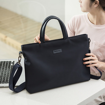Business document bag Briefcase womens single shoulder crossbody laptop bag Waterproof fashion simple business document bag Men