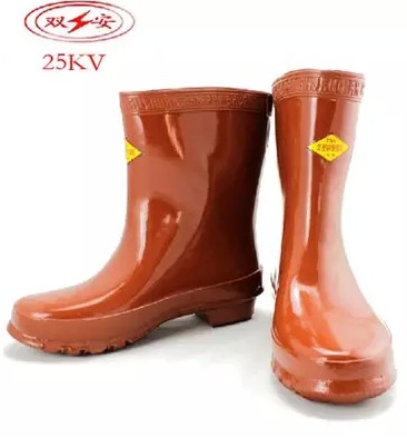 Double safety 25KV high voltage insulated boots Electrician rain boots Electrician rubber shoes Labor protection shoes