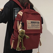 The bag female college students with high school students in high school middle school students backpack girls shoulder bag 2022 new style