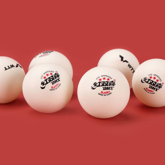 Red Double Happiness Wtt World Table Tennis Championships Three-Star 40+ Tokyo Competition Professional Touring Event Table Tennis Balls