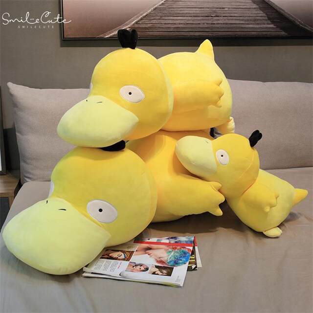 Hong Kong Sc Psyduck Plush Toy Pillow Doll Pet Toy Lying Duck Birthday Gift