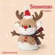 Japanese Sc Christmas Reindeer Snowman Plush Toy Cute Doll Sleeping Pillow Stuffed Animal Birthday Gift