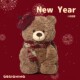 Hong Kong Sc New Year Little Bear Plush Toy Cute Doll Pillow Sleeping Pillow for Girls New Year Gift