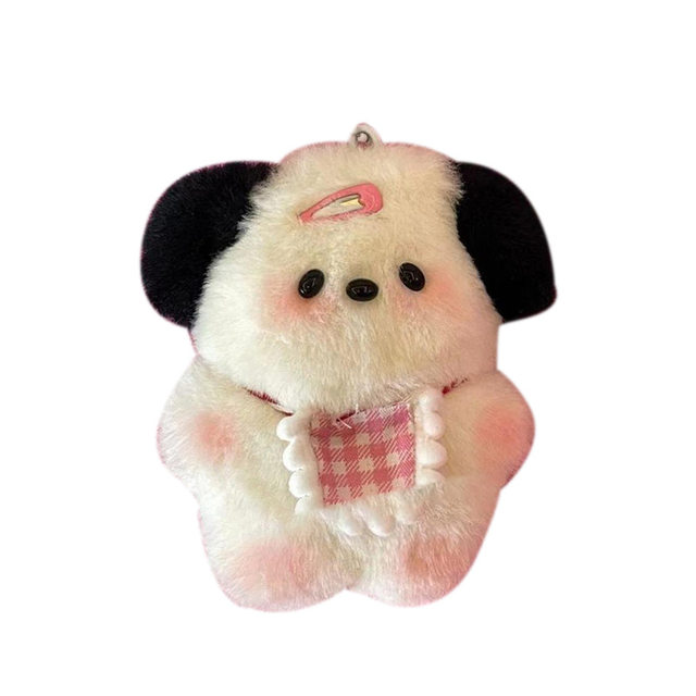 Hong Kong Sc Handmade DIY Bib Rabbit Doll Self-Made Material Kit for Sewing Plush Little Rabbit Holiday Gift