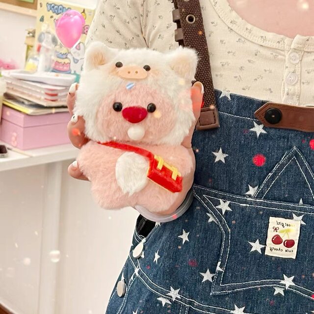 Hong Kong Sc Recording Bubble-Blowing Little Beaver DIY Handmade Squishy Plush Pendant Birthday Gift