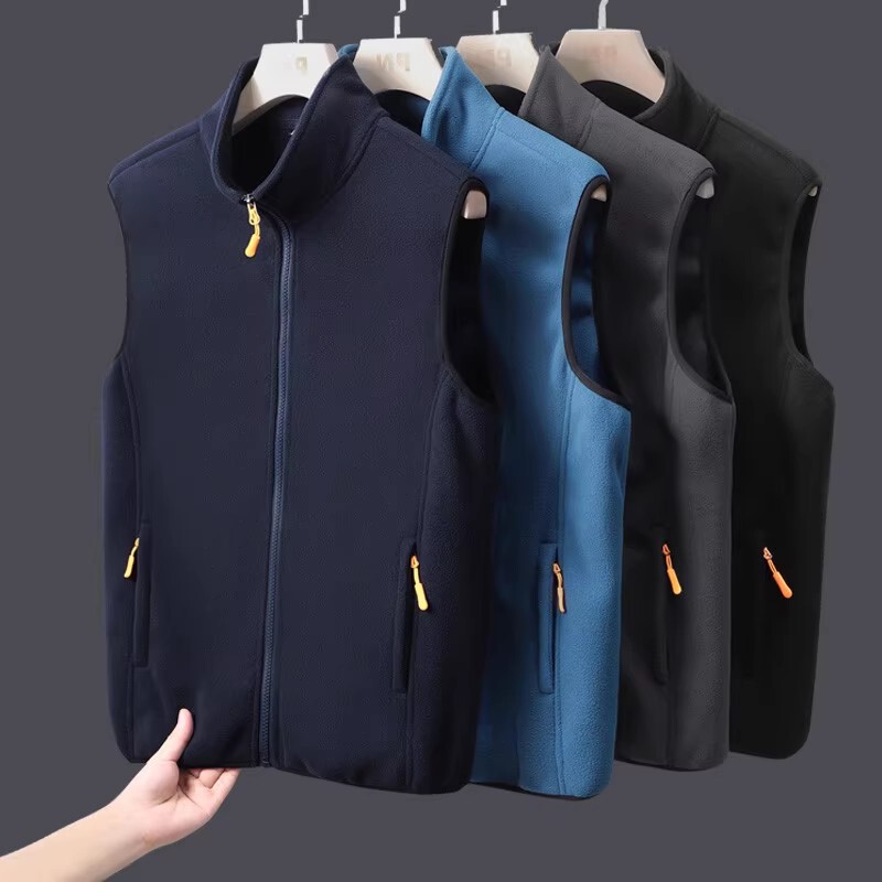 Teenage Students' Fleece Vest for Boys in Autumn and Winter, Junior High School Students' Fleece Vest for Older Children, Fleece Vest for Wearing under School Uniforms