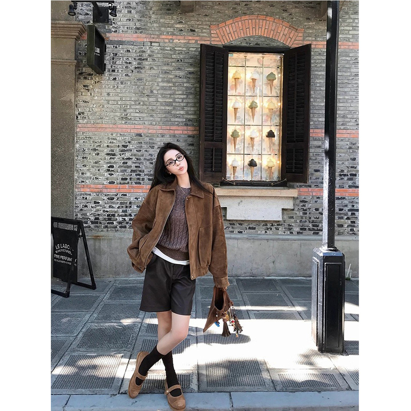 Btrs M丨South African Imported Suede Melard Vintage Old Money Style Suede Jacket 2026 New Model Btrs M丨South African Imported Suede Melard Vintage Old Money Style Suede Jacket 2026 New Model