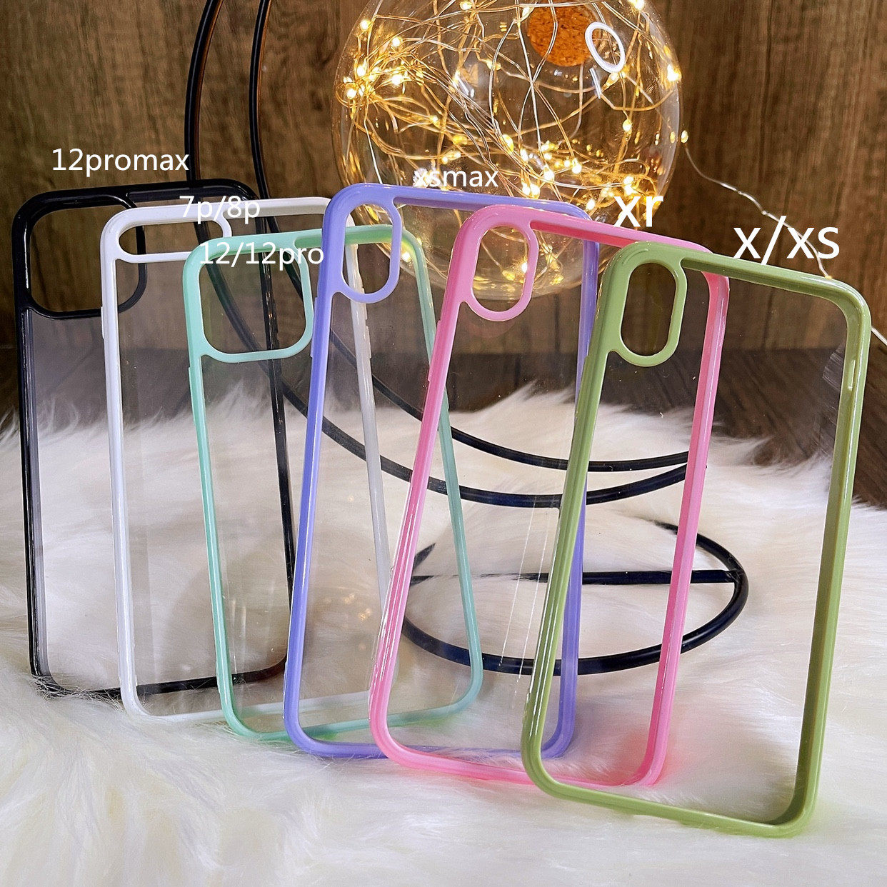 Apple 7p 8 drop glued phone XR two-in-one groove X xs cream shell 6 6sp color edge material 7 8 se2