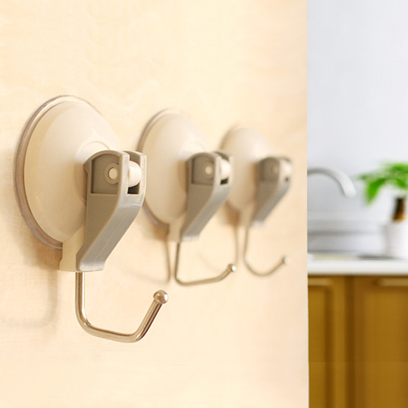 Kitchen Hook-Free Vacuum Suction Cup Powerful Adhesive Bearing Adhesive Wall-mounted Wall Shelve Bathroom Slime Hook