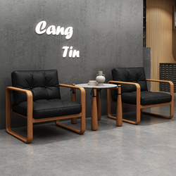 Hotel restaurant new simple iron frame iron art reception bench chair office sofa coffee table combination