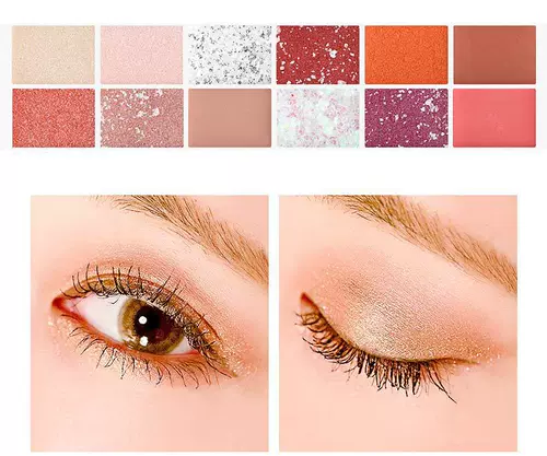 Тени для век, блестки для ногтей, палетка теней, 12 цветов