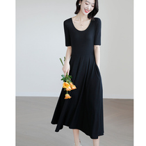 JOLIMENT French retro goddess feel good summer high waist slim skirt long dress