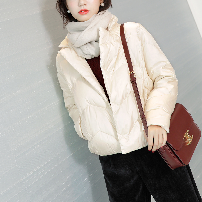 JOLIMENT short version down coat jacket woman 2020 autumn winter new fashion suit collar small warm jacket