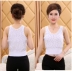 3 chiếc áo vest nữ trung và già bông nữ áo lót mẹ in bông áo vest cũ không tay Áo vest