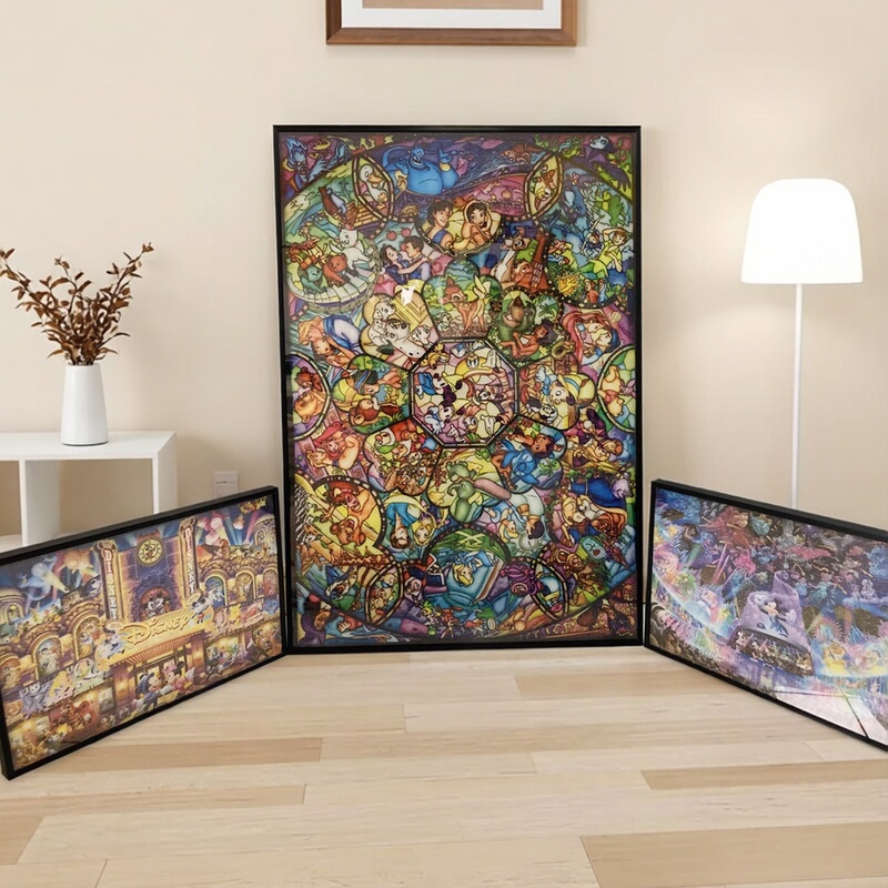Double-Sided Transparent Puzzle Frame 1000 Pieces 51*73.5 Japanese Tenyo 266 Pieces 166 Pieces Solid Wood Aluminum Alloy Empty Frame Double-Sided Transparent Puzzle Frame 1000 Pieces 51*73.5 Japanese Tenyo 266 Pieces 166 Pieces Solid Wood Aluminum Alloy Empty Frame