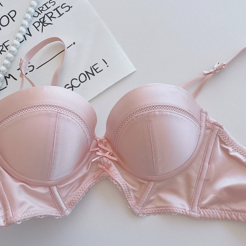 Человеческое персик ◆ Чистое романтическое полузащитное стальное кольцо, чтобы собрать маленькую грудь и костюмы для груди