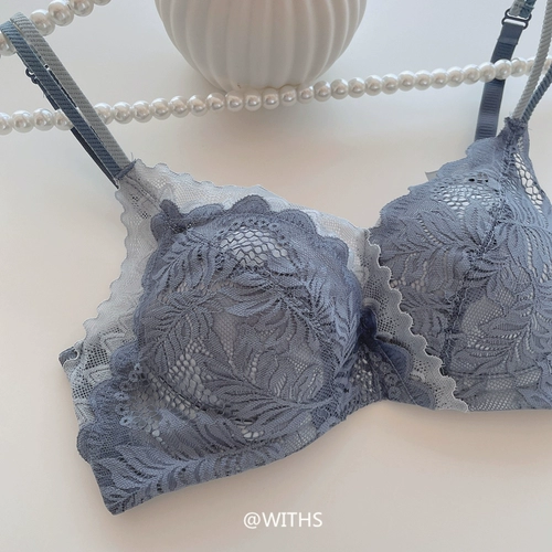 Ретро кружевное нижнее белье, бюстгальтер пуш-ап, бюстгальтер без косточек, комплект