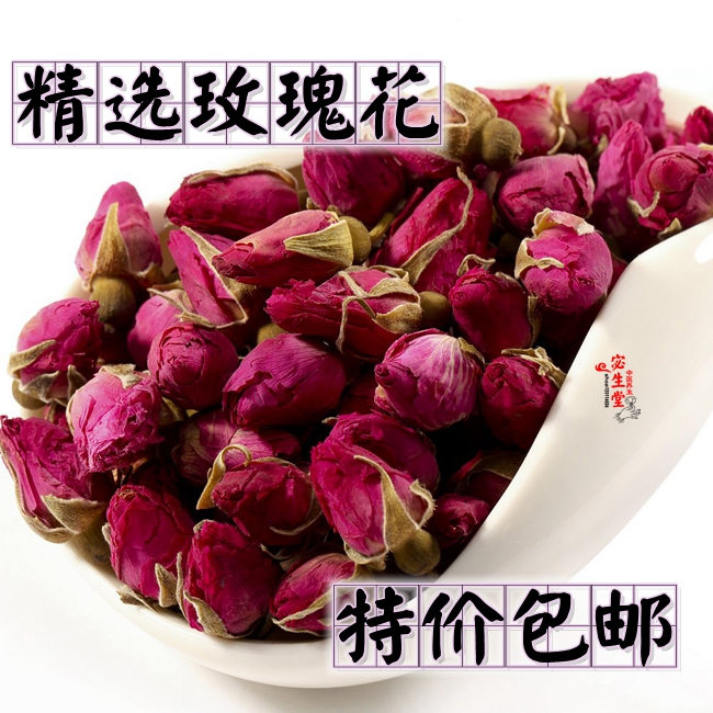 Te-level Rose Flowers Tea Tongrentang Rose Tea Red Rose Flowers Tea 250g Upper Dried Rose Flowers 