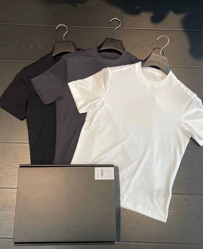 Ceiling Zero Touch 80-Count/200-Count Supima Cotton Ice-Feel Clean White T-Shirt Aesthetic Short-Sleeve Men's Slightly Loose Fit