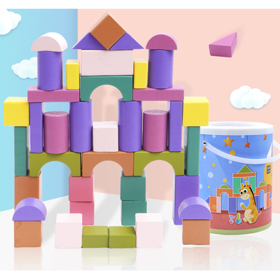 GWIZ儿童积木木头大颗粒益智拼装玩具