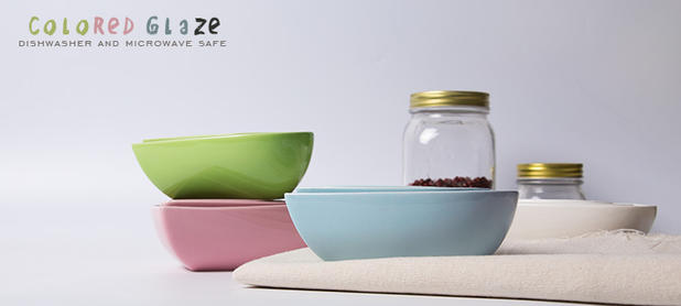 Xuất khẩu Phần Lan gốc 4 màu men hình trái tim bát đào trái tim salad bát nướng khuôn lò vi sóng hầm trứng áp dụng - Tự làm khuôn nướng khuôn làm kem silicon