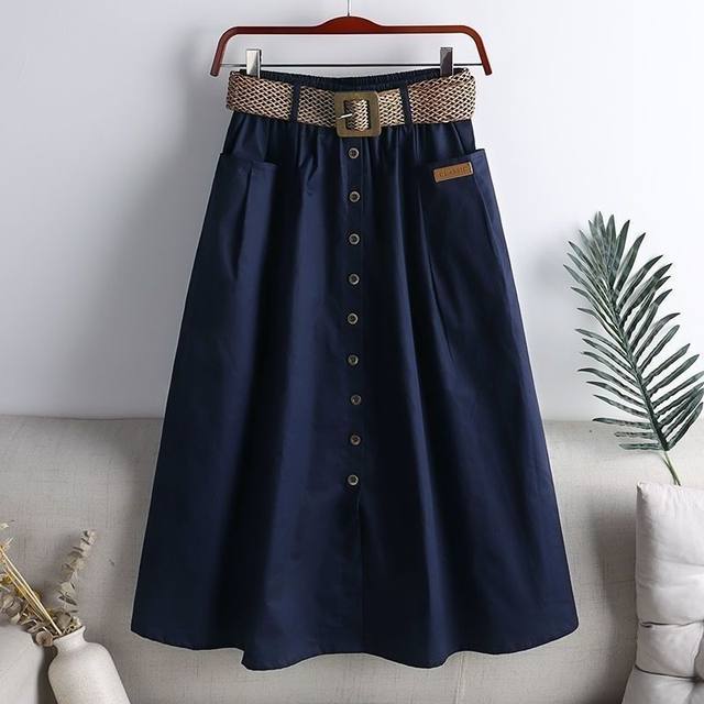 Pure cotton 2024 spring and summer new Korean skirt