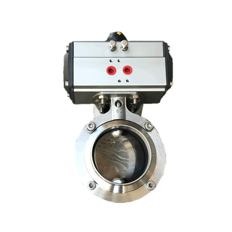 Pneumatic sanitary level butterfly stainless steel quick-fit type 9 1 D681X 25 32 38 45 51 51 57 Kofi