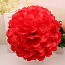 National Day dance props hand flower ball hand Flower School square dance la flower blue red children decorative wrist flower