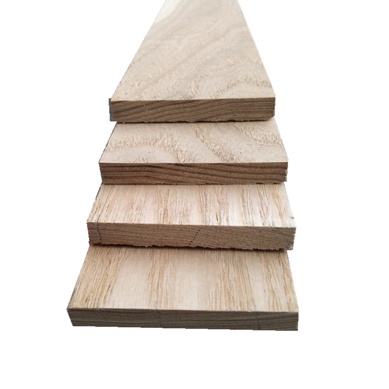 New Chinese style ash willow solid wood flat line European decorative ceiling TV background wall edge strip border white