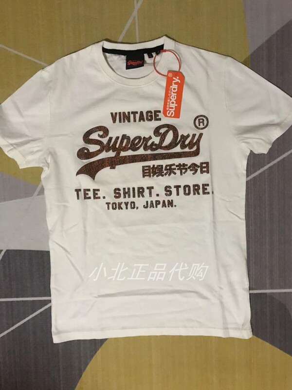 Superdry Extreme Dry Men's Short-Sleeved T-Shirt Pure Cotton Round Neck White Simple Youth Sports Half-Sleeved Top Superdry Extreme Dry Men's Short-Sleeved T-Shirt Pure Cotton Round Neck White Simple Youth Sports Half-Sleeved Top