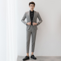 Dongdaemun suit mens suit slim Korean version of British style youth leisure business small suit formal wedding dress
