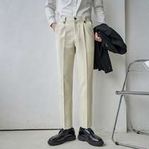 Western Pants Mens Han Version Sashimi Pants Men Pants Men Pants Youth 9 90% Trends 100 Hitch Pants Casual Pants