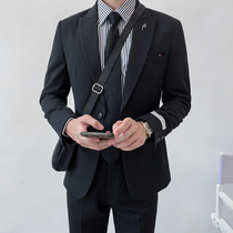 Spring and summer new Korean suit suit suit mens slim fit Joker casual British small suit mens formal dress