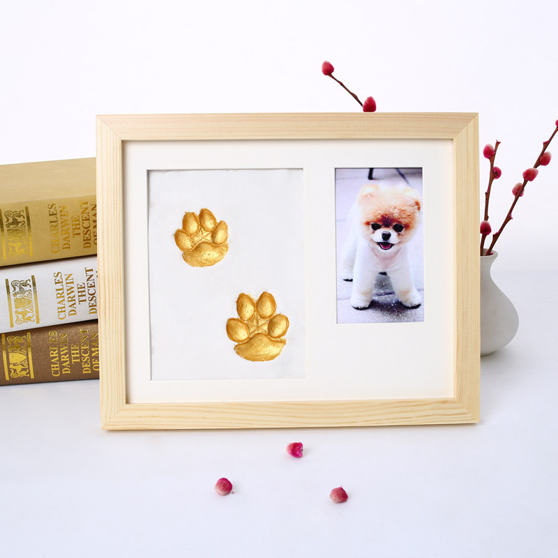 Dog paw printing memorial cat paw printing pet printing diy dog palm printing memorial frame