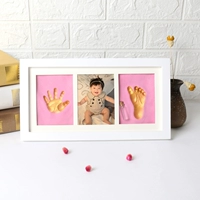 Белая коробка+розовая грязь+золотой лак