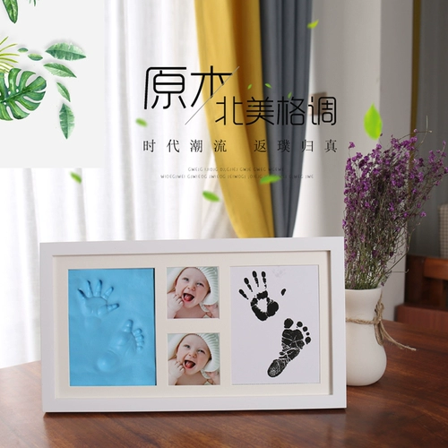 Детские отпечатки рук и ног, чернильная подушечка, сувенир, фоторамка для новорожденных, детская хваталка, памятный отпечаток рук