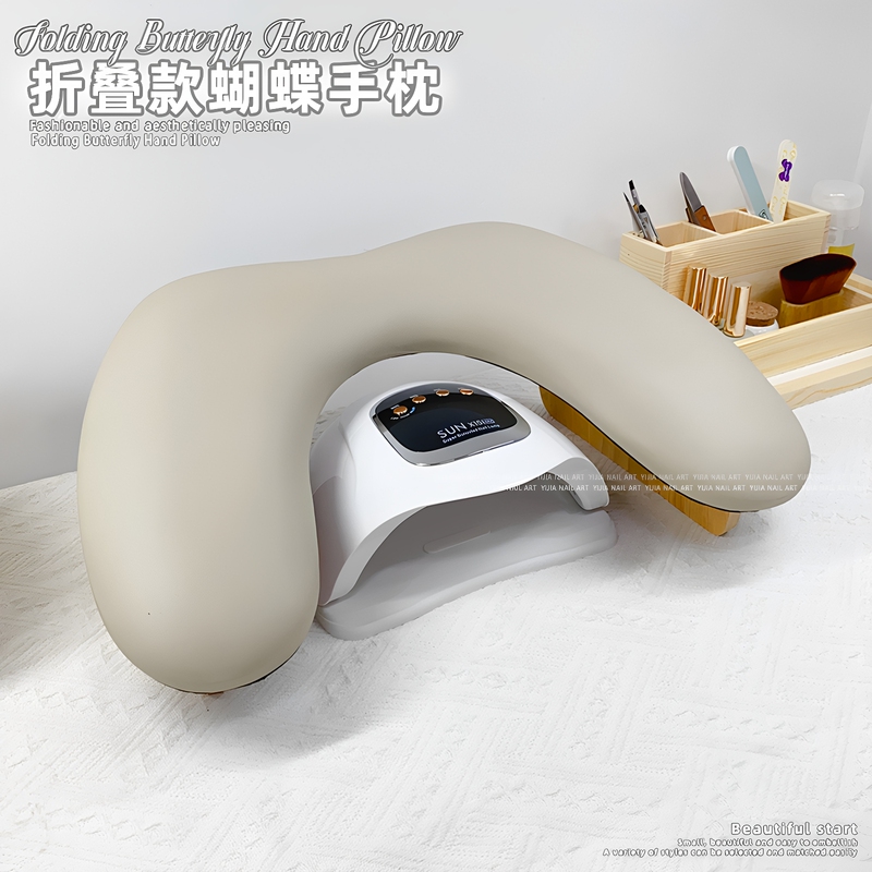 Russian-Style Manicure U-Shaped Hand Pillow Butterfly Foldable Inclined Simple Leather Sofa Pillow Cushion for Nail Salon Use on Desktop Russian-Style Manicure U-Shaped Hand Pillow Butterfly Foldable Inclined Simple Leather Sofa Pillow Cushion for Nail Salon Use on Desktop