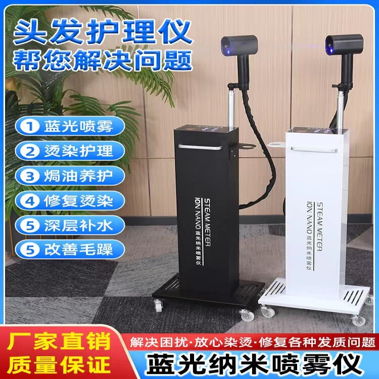 New Blue Light Hair Care Nano Spray Device Vertical Hair Care Spray Machine Hair Care Repair Device Oil Treatment Machine