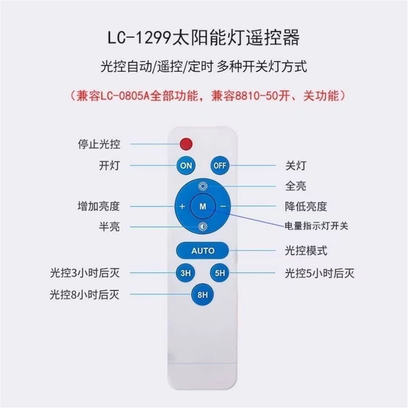 Solar Light Remote Control Universal Type Solar Universal Remote Control Solar Light Accessories Spare Parts Universal Ip66