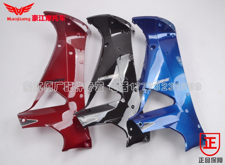 Phụ kiện xe máy nguyên bản Haojiang HJ110-13-3 Kính chắn gió bên trong da báo châu Á kết nối tấm trang trí tấm bên trái và bên phải - Kính chắn gió trước xe gắn máy kính chắn gió xe máy wave rsx