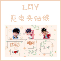 EXO Zhang Yixing LAY charger charging head data cable leather sticker protection sticker