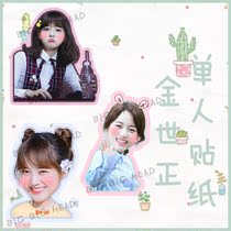 Jin Shizheng Se Jeong notebook Handbook sticker luggage waterproof sticker not cut need to be cut by yourself
