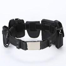 Black new standard six-piece set of tactical belts highway patrol multi-functional belt with accessory bag armed security belt