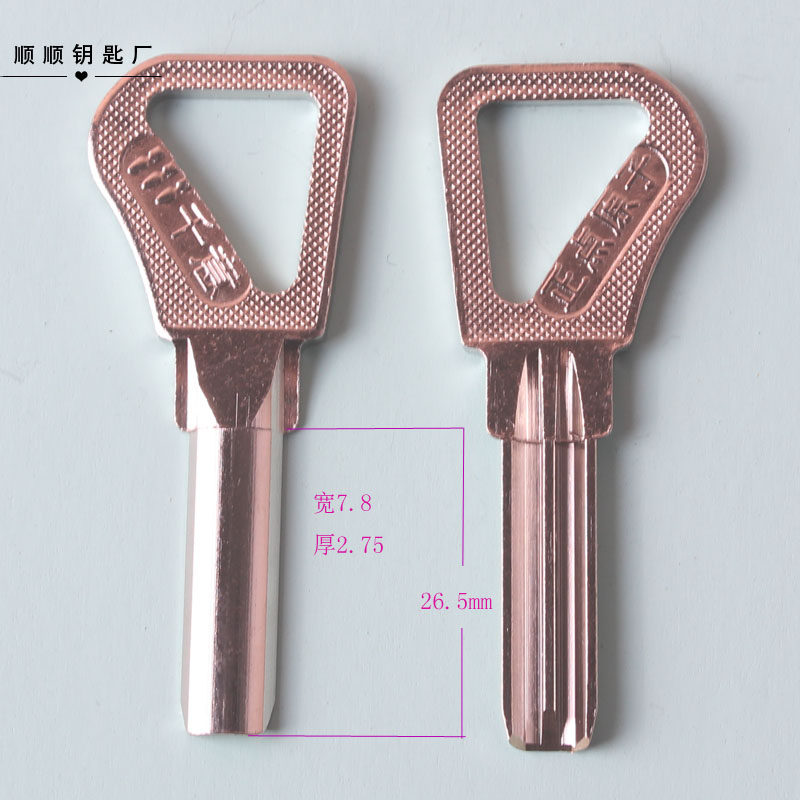 Positive cutting edge atom key blank hypotenuse positive points meta-sublock spoons key molds key molds 