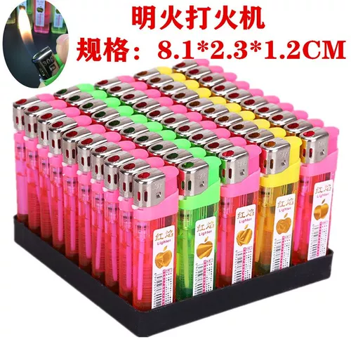 Электронная одноразовая надувная зажигалка, круглосуточный магазин, 50 шт