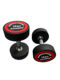 Red Label Round Head Fixed Dumbbell Rubber-Coated Iron Solid Dumbbell Cast Iron Gym Studio Home Fitness Equipment