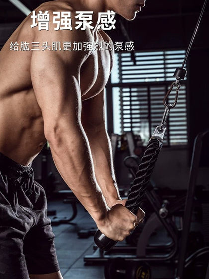Triceps Pulldown Rope Rack Biceps Pull Rope High Pull-Down Comprehensive Training Fitness Accessory Handle
